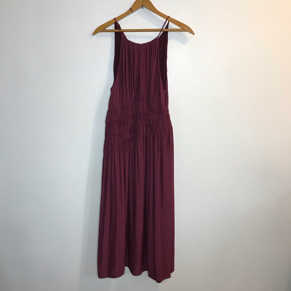 Anthropologie Moulinette Soeurs Plum Midi Dress 4 - Picture 3 of 11